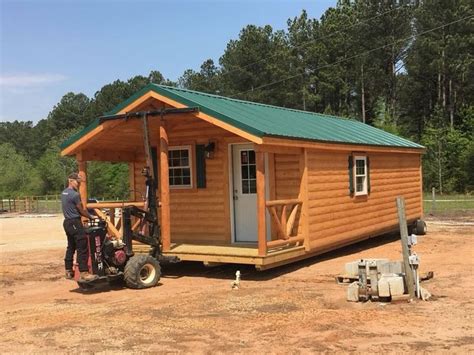 Modular Log Cabin Set Up On Your Land 12 X 24 Modular Log Cabin