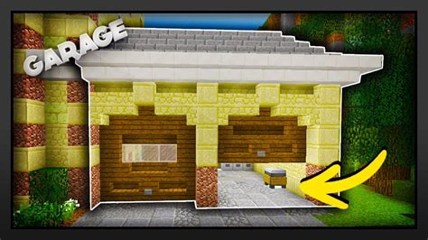 Minecraft How To Make A Garage Youtube