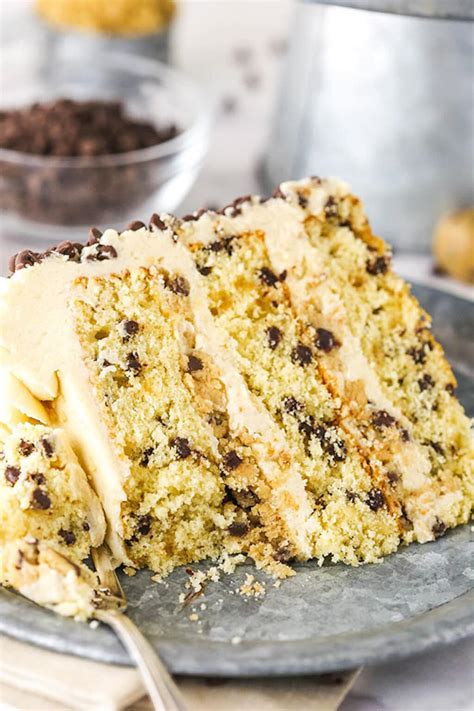 Easy Chocolate Chip Cookie Dough Cake Life Love And Sugar