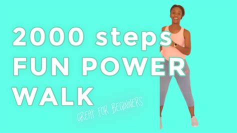 2000 Steps Power Walking Workout At Home Great For Beginners Youtube