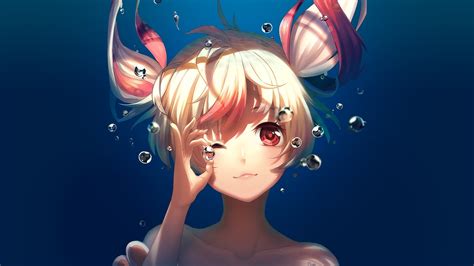 Find the best red anime wallpaper on getwallpapers. red Eyes, Original Characters, Anime Girls, Underwater ...