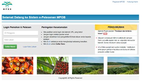 Economics and industry development division, malaysian palm. Kaedah & Syarat Penyerahan Permohonan