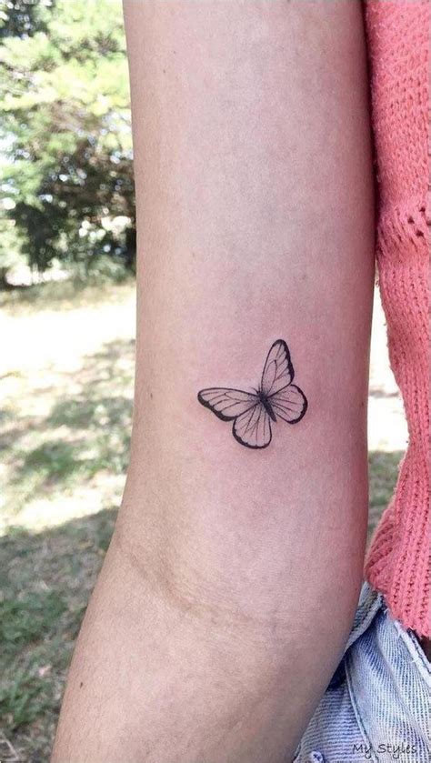Simple Butterfly Tattoo Butterfly Tattoos For Women Tiny Tattoos For