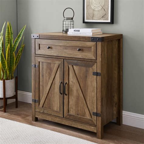Welwick Designs Barnwood Collection 30 In Barnwood Accent Cabinet With