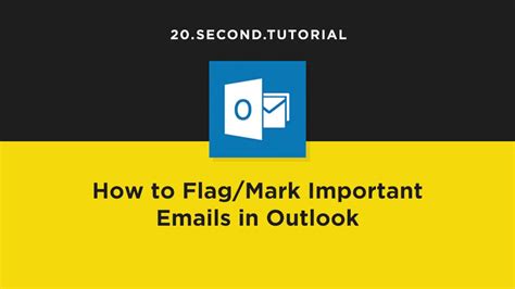 Flag Emails In Outlook Microsoft Outlook Tutorial 5 Youtube