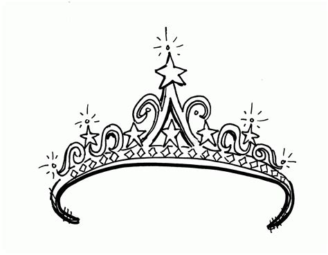 Princess Crown Drawing Color With Color Crown Isolated Clipart Vector