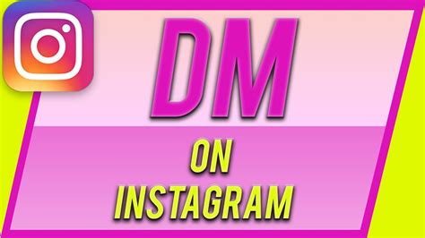 How To Dm On Instagram Instagram Direct Messages Youtube