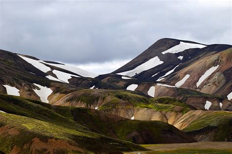 Hd Wallpaper Mountains Sky Nature Landscape Landmannalaugar