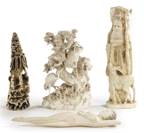 A Collection Of Chinese Ivory Carvings 19th Century Christies