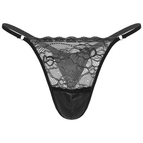 Men Sexy Satin Underwear Thong Sissy Panties G String Briefs China