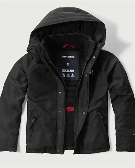 mens aandf all season weather warrior hooded jacket mens outerwear and jackets uk