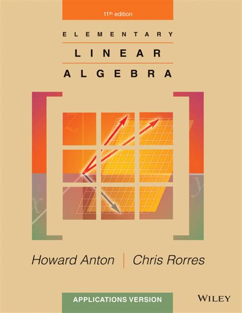 Elementary Linear Algebra Applications Version Anton 11th Ed