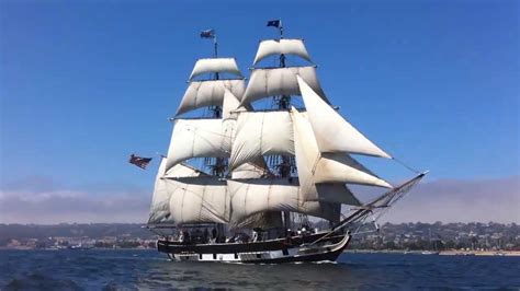 Big Sailing Ship At Sail Festival Youtube