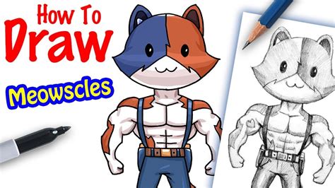 Fortnite Meowscles And Kit Coloring Pages How To Draw Meowscles New Porn Sex Picture