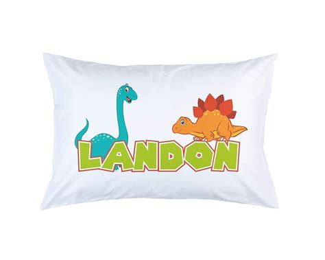 Personalized Dinosaur Pillowcase For Kids Standard Or
