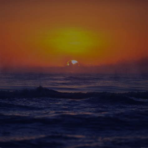 Mg51 Sea Spray Dark Sunset Ocean Water Nature