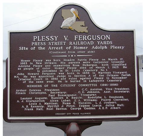 Ferguson, a supreme court case of 1896, sanctioned racial segregation. Plessy v. Ferguson: The Organizing History of the Case - Zinn Education Project