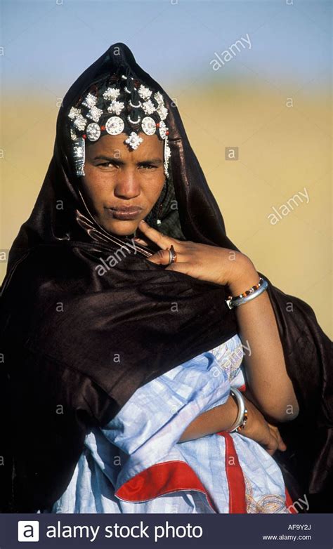 Download This Stock Image Portrait Of Tuareg Woman Timbuktu Mali