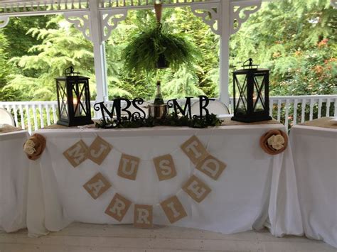 If you're looking for a unique wedding gift for the bride or groom, this is it! Bride and Groom's Table for Rustic Wedding | Outdoor ...