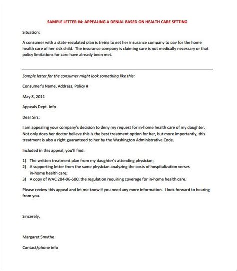 17 Appeal Letter Templates Free Sample Example Format Download
