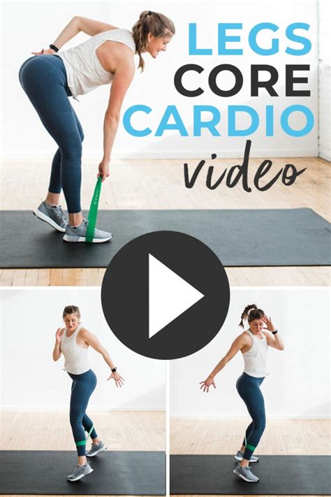 20 minute booty band workout legs cardio core nourish move love