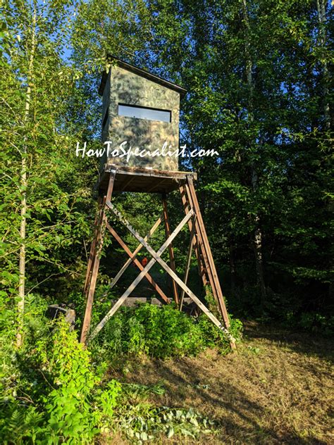 Diy Project 5x5 Deer Blind With Stand Howtospecialist