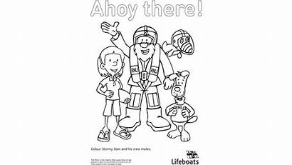 Sheets Colouring Activity Rnli Stormy Posters Stan