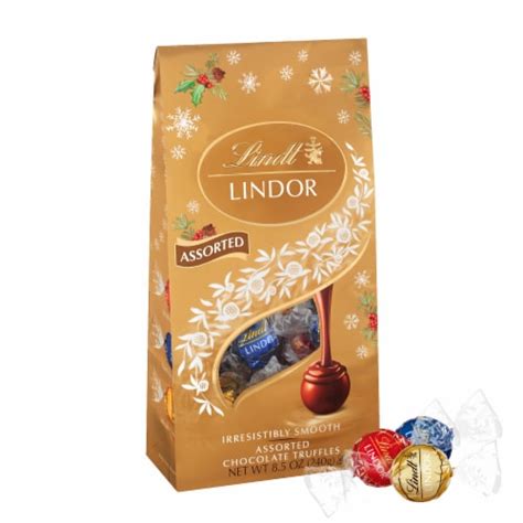 Lindt Lindor Holiday Assorted Chocolate Candy Truffles Bag Oz Kroger