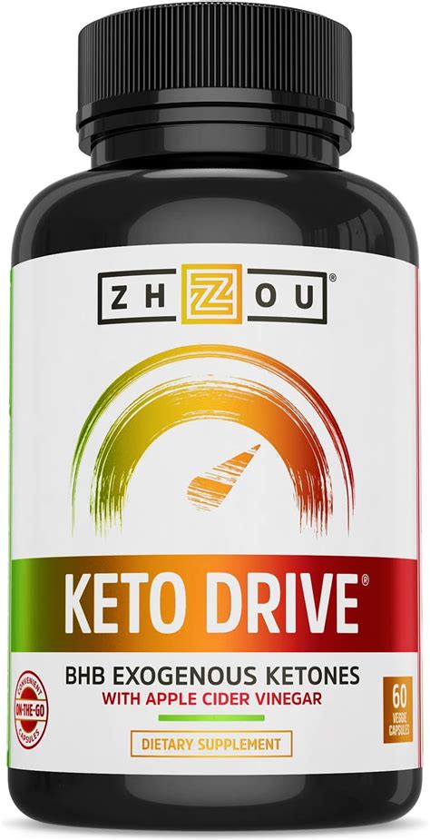 Zhou Keto Drive Capsules Ketosis Supplement With Bhb Exogenous Ketones 30