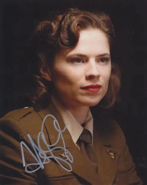 Hayley Atwell As Peggy Carter Agent Carter Genuine Signed Autograph 6341 Picclick