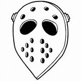 Coloring Hockey Mask Costumes Surfnetkids sketch template