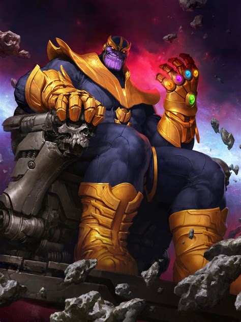Thanos On A Throne By Wonchun Choi Rimaginarymarvel