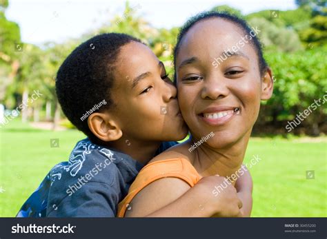 Happy African American Mother Son Stock Photo 30455200 Shutterstock