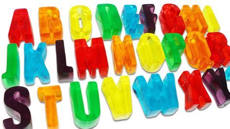 How To Make Rainbow Jello Gummy Alphabet Letters Fun And Easy Diy Gummy