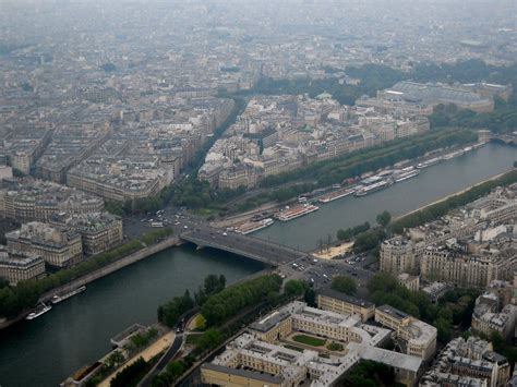 Paris Eiffel Tower View Over The Seine River The La Tour Flickr