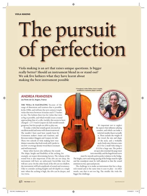 The Pursuit Of Perfectionpdf Violin Viola