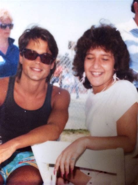 My Mom And Rob Lowe In 1985 Oldschoolcool