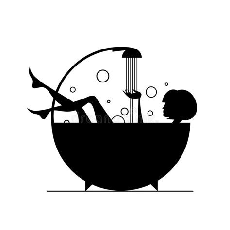 Woman In Bubble Bath Clipart Clipart