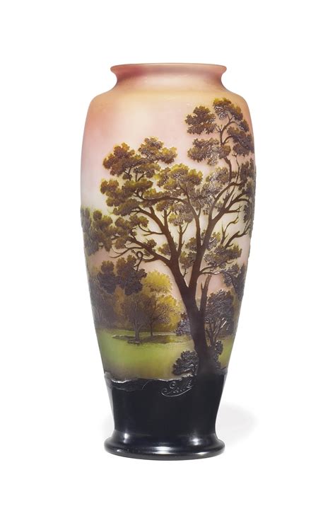 Emile Galle 1846 1904 A Cameo Glass Vase Circa 1905 Christie S