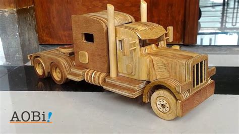 Wooden Toy Truck Peterbilt Youtube