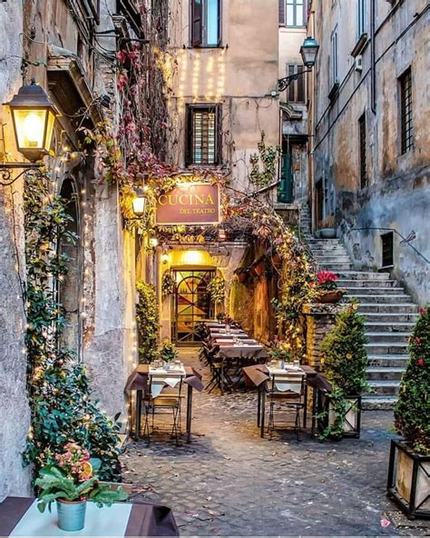 Outdoor Cafe In Italy Cozy And Comfy Beautiful Places Italy