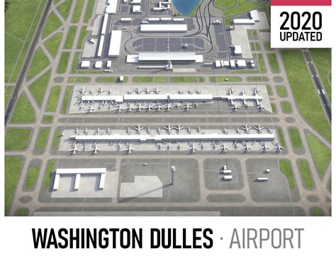 Washington Dulles International Airport Iad 3d Asset