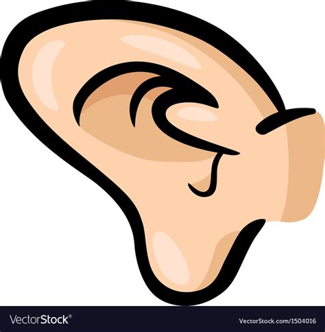 Ear Clip Art Cartoon Royalty Free Vector Image