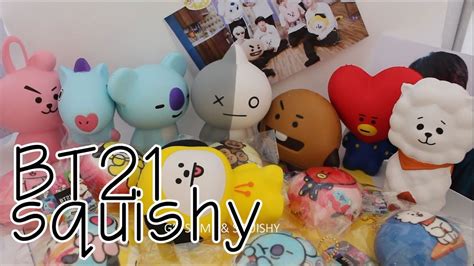 Bt21 Squishy Series All 8 Pcs Lovely Youtube
