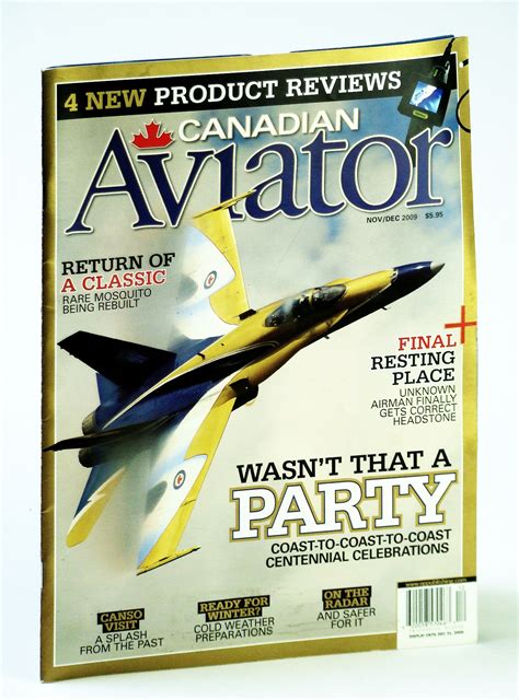 Canadian Aviator Magazine November December De Havilland Mosquito Restoration