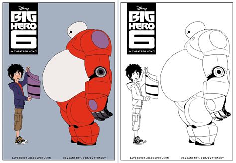 Carefree Coloring Big Hero 6 Coloring Pages