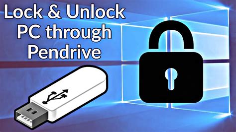 How To Lock And Unlock Pc Through Pendrive As A Key Youtube