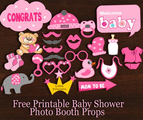 Welcome sign template welcome baby shower sign baby shower decor editable welcome signs for baby shower instant download burgundy did you scroll all this way to get facts about welcome board pdf? Free Printable Girl Baby Shower Photo Booth Props