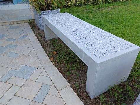 Waterfall Terrazzo Bench Patio Coulter Designs Llc