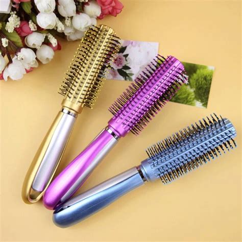 hair roller curly comb anti static hair brush handle tangle detangling comb shower massage comb